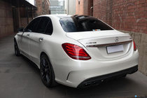 Mercedes C-class W205 2014–2021 Komplet karoserijskih dodatkov s polnim zadnjim odbijačem (AMG C63-designs 2014-2018) fotografija 4