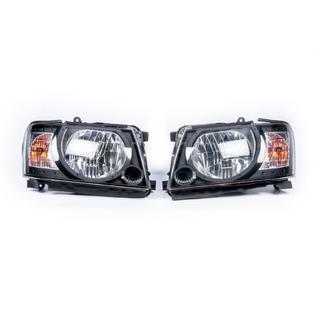 Sprednji žarometi Safari Black (2004-2008, 2 kos) Nissan Patrol Y61 1997–2011 fotografija 2