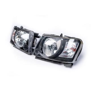 Sprednji žarometi Safari Black (2004-2008, 2 kos) Nissan Patrol Y61 1997–2011 fotografija 3