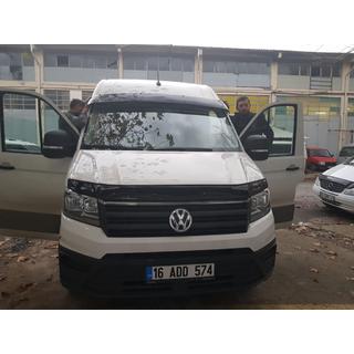 Deflektor vetrobranskega stekla (sijajno črna, 5 mm) Volkswagen Crafter 2016– fotografija 4
