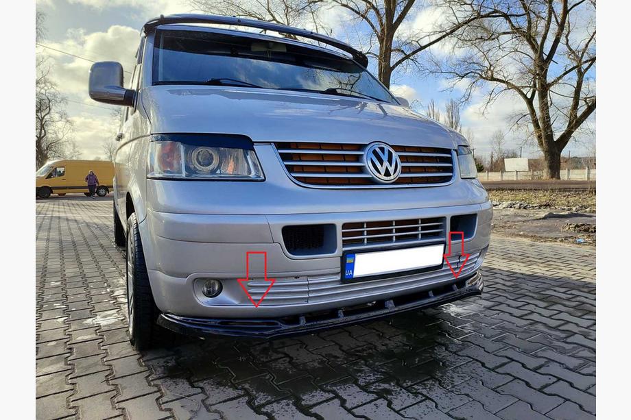 Volkswagen T5 Transporter 2003–2010 Sprednji lip spojler odbijača (ABS) Image