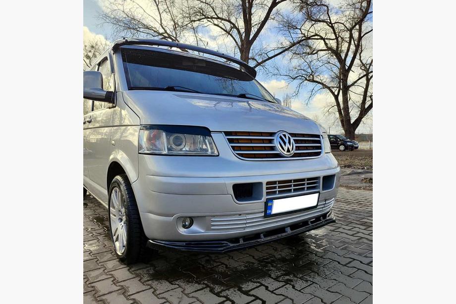 Volkswagen T5 Caravelle 2004–2010 Sprednji lip spojler odbijača (ABS) Fotografija 2