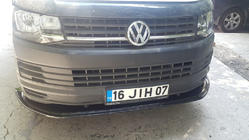 Volkswagen T6 2015–2024 Sprednji lip spojler 2015-2018 Standart (ABS) fotografija 4