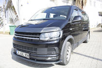 Volkswagen T6 2015–2024 Sprednji lip spojler, karbon videz 2015-2018 (ABS) fotografija 9