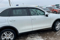 Porsche Cayenne 2010–2017 Vetrni deflektorji oken s kromiranim trakom (4 kosi, HIC) fotografija 7