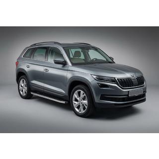 Stranske stopnice BlackLine (2 kos, aluminij) Skoda Kodiaq 2016–2023 fotografija 1