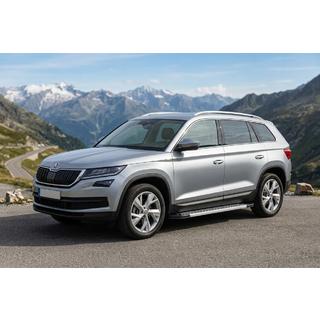 Bočne stopnice New Vision Grey (2 kos, aluminij) Skoda Kodiaq 2016–2023 fotografija 1