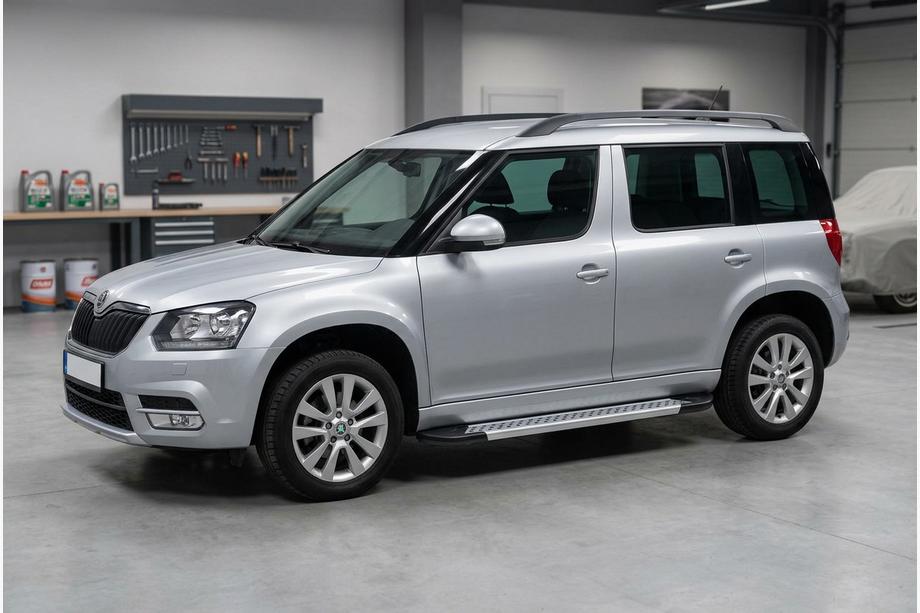 Skoda Yeti 2009–2017 Bočne stopnice New Vision Grey (2 kos, aluminij) Image