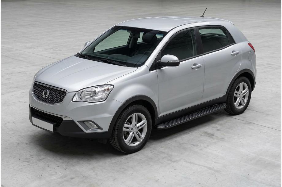 SsangYong Korando 2010–2019 Stranski pragovi Tayga Black (2 kosa, aluminij) Image