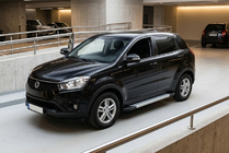 SsangYong Korando 2010–2019 Bočne stopnice New Vision Grey (2 kos, aluminij) fotografija 1