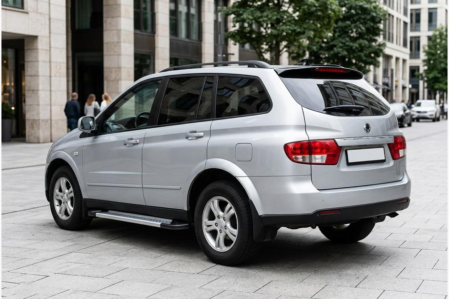 SsangYong Kyron 2005–2014 Stranski pragovi New Vision Grey (2 kos, aluminij) Fotografija 1