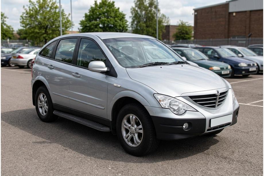 SsangYong Action 2005–2018 Stranski pragovi Tayga Black (2 kosa, aluminij) Image