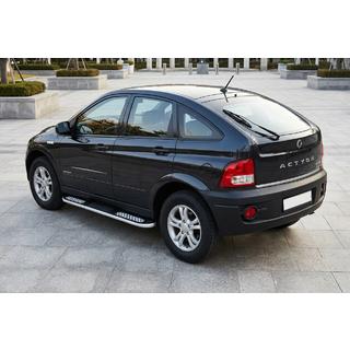 Bočne stopnice Tayga V2 (2 kosa, aluminij) SsangYong Action 2005–2018 fotografija 1