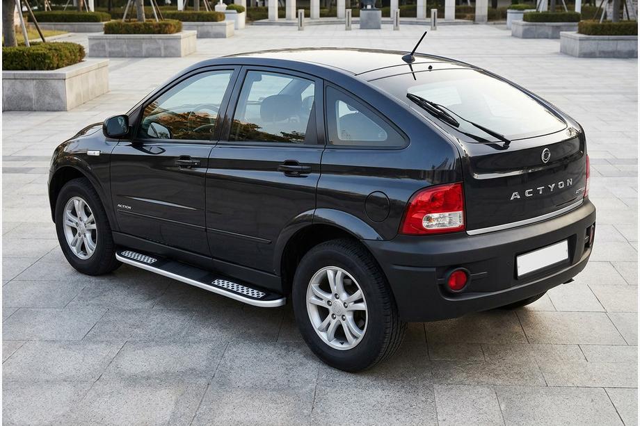 SsangYong Action 2005–2018 Bočne stopnice Tayga V2 (2 kosa, aluminij) Image