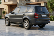 SsangYong Rexton I 2001–2017 Stranski pragovi Tayga Black (2 kos, aluminij) 2005-2012 fotografija 1
