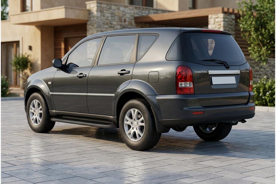 SsangYong Rexton I 2001–2017 Stranski pragovi Tayga Black (2 kos, aluminij) 2005-2012 Image