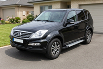 SsangYong Rexton I 2001–2017 Stranske stopnice Vision New Grey (2 kos, aluminij) 2012-2017 fotografija 1