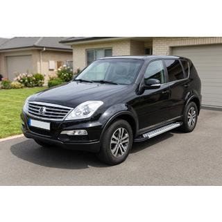 Stranske stopnice Vision New Grey (2 kos, aluminij) SsangYong Rexton I 2001–2017 fotografija 1