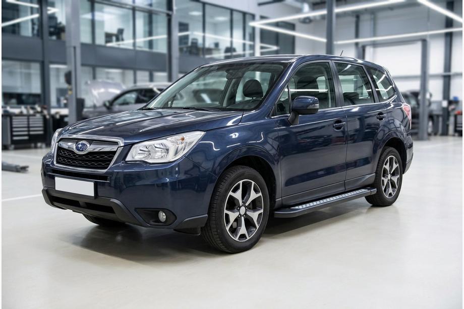 Subaru Forester 2013–2018 Stranske stopnice New Vision Black (2 kosa, aluminij) Image