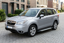 Subaru Forester 2013–2018 Bočne stopnice New Vision Grey (2 kos, aluminij) fotografija 1