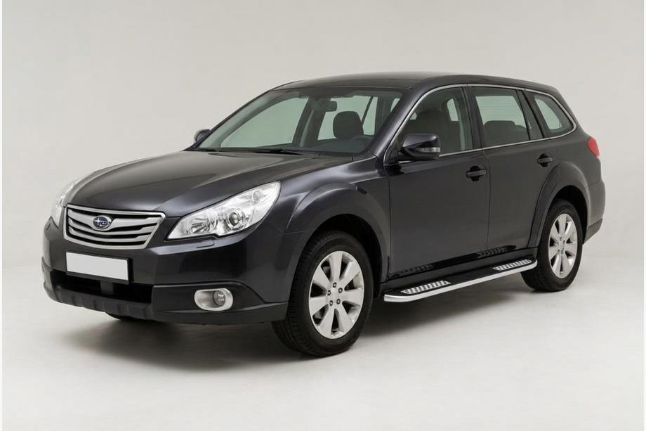 Subaru Outback 2009–2014 Bočne stopnice Tayga V2 (2 kosa, aluminij) Image