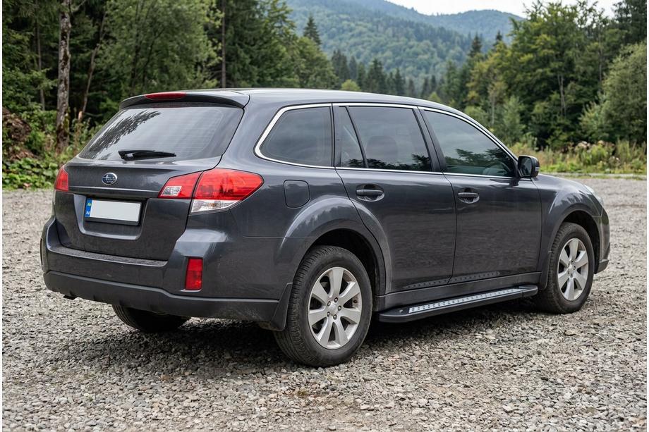 Subaru Outback 2009–2014 Stranske stopnice New Vision Black (2 kosa, aluminij) Image
