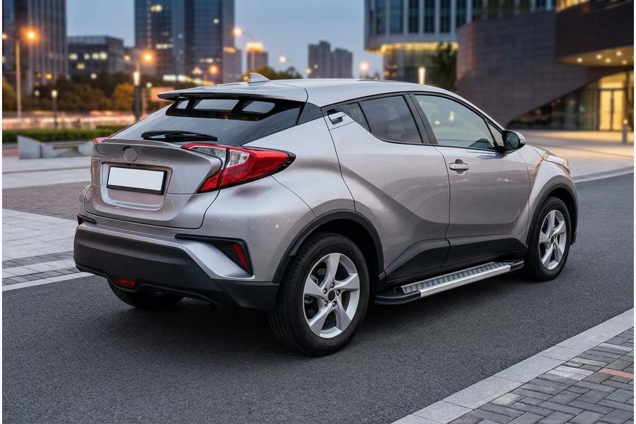 Toyota C-HR 2016–2023 Bočne stopnice New Vision Grey (2 kos, aluminij) Image