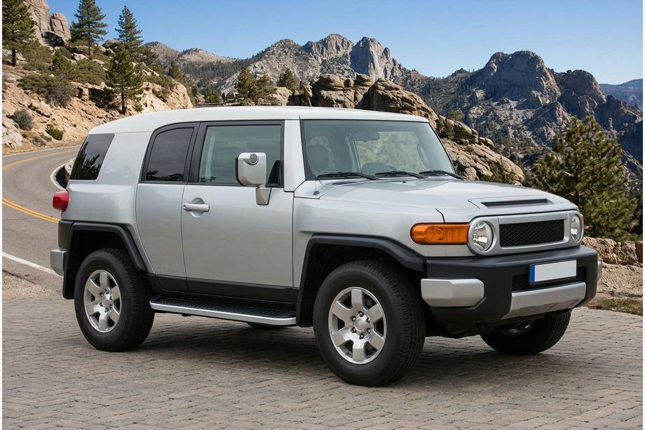 Toyota FJ Cruiser 2006–2022 Stranske stopnice Tayga Grey (2 kos, aluminij) Fotografija 1
