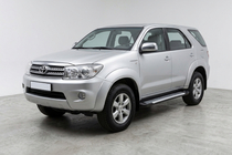 Toyota Fortuner 2006–2015 Stranske stopnice Line (2 kosa, aluminij) fotografija 1