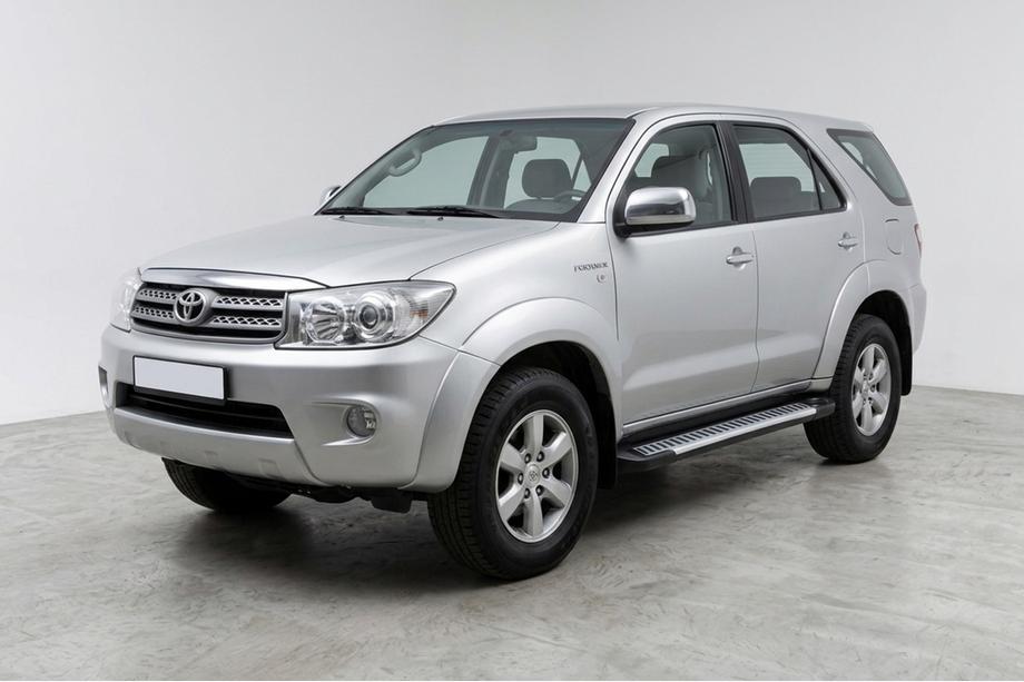 Toyota Fortuner 2006–2015 Stranske stopnice Line (2 kosa, aluminij) Image