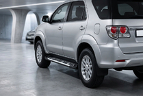 Toyota Fortuner 2006–2015 Stranske stopnice Sunrise (2 kos, aluminij) fotografija 1
