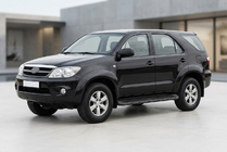 Toyota Fortuner 2006–2015 Stranske stopnice Tayga Black (2 kos, aluminij) fotografija 1