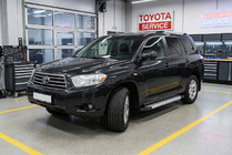 Toyota Highlander 2008–2013 Bočne stopnice New Vision Grey (2 kos, aluminij) fotografija 1