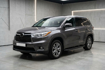 Toyota Highlander 2013–2019 Stranski pragovi Tayga Black (2 kosa, aluminij) fotografija 1