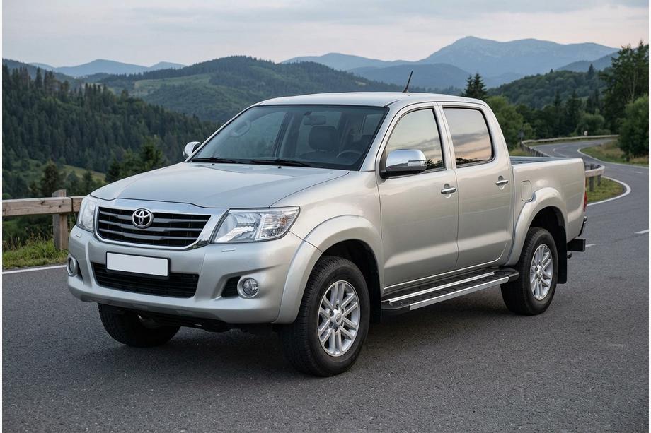 Toyota Hilux 2006–2015 Bočne stopnice RedLine V1 (2 kosa, aluminij) Image