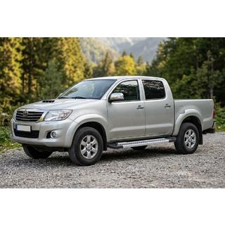 Bočne stopnice New Vision Grey (2 kos, aluminij) Toyota Hilux 2006–2015 fotografija 1