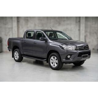Stranski pragovi Tayga Black (2 kosa, aluminij) Toyota Hilux 2015– fotografija 1
