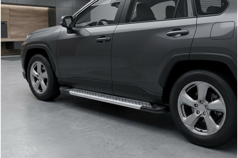 Toyota Rav 4 2019–2025 Bočne stopnice New Vision Grey (2 kos, aluminij) Image