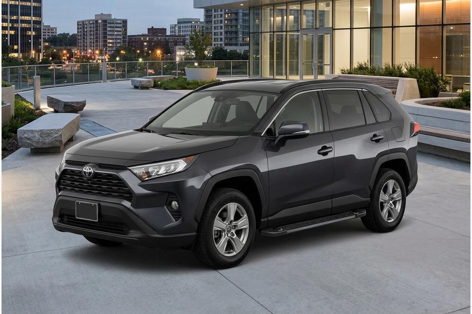 Toyota Rav 4 2019–2025 Stranske stopnice RedLine Black (2 kosa, aluminij) Fotografija 1