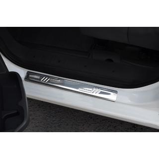 Obloge pragov OmsaLine (2 kosa, nerjaveče jeklo) Fiat Fiorino/Qubo 2008–2024 fotografija 2