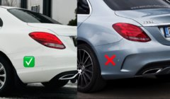 Mercedes C-class W205 2014–2021 Blatne zavesice Premium (4 kos) fotografija 3