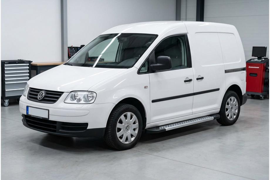Volkswagen Caddy 2004–2010 Bočne stopnice New Vision Grey (2 kos, aluminij) Maxi medosje Image