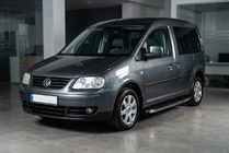 Volkswagen Caddy 2004–2010 Stranske stopnice BlackLine (2 kos, aluminij) fotografija 1