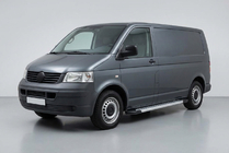 Volkswagen T5 Transporter 2003–2010 Bočne stopnice New Vision Grey (2 kos, aluminij) Dolga medosna razdalja fotografija 1