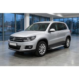 Bočne stopnice New Vision Grey (2 kos, aluminij) Volkswagen Tiguan 2007–2016 fotografija 1