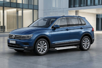 Volkswagen Tiguan 2016–2023 Bočne stopnice New Vision Grey (2 kos, aluminij) fotografija 1