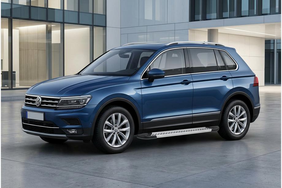 Volkswagen Tiguan 2016–2023 Bočne stopnice New Vision Grey (2 kos, aluminij) Image
