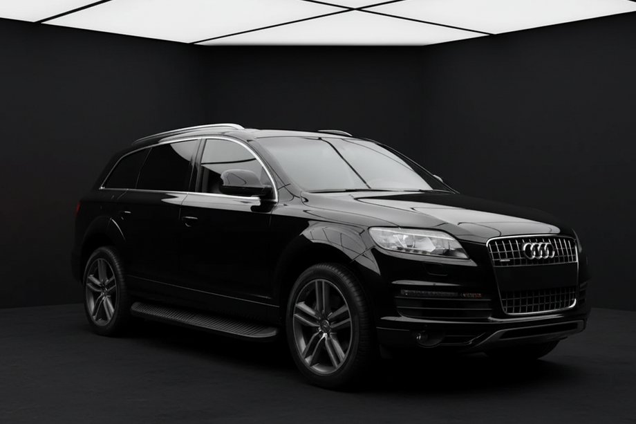 Audi Q7 2005–2015 Stranski pragovi Tayga Black (2 kosa, aluminij) Image
