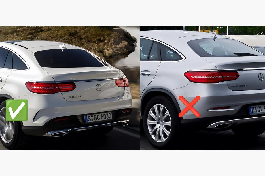 Mercedes GLE kupe C292 2015–2019 Premium blatne zavese brez pragov (4 kosi) Fotografija 6