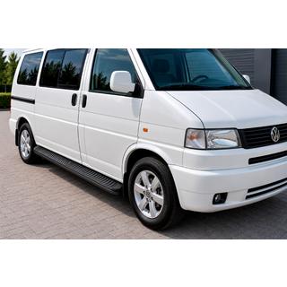 Stranski pragovi Tayga Black (2 kosa, aluminij) Volkswagen T4 Caravelle/Multivan 1990–2003 fotografija 1